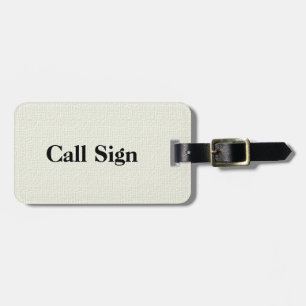 Ham Radio Call Sign Luggage Tag