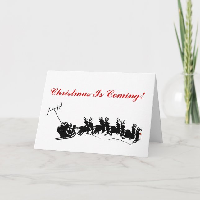 Ham Radio Christmas Card - Silhouette Ver. 2 (Front)