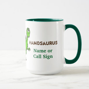Ham Radio Dinosaur Mug   Customise It!