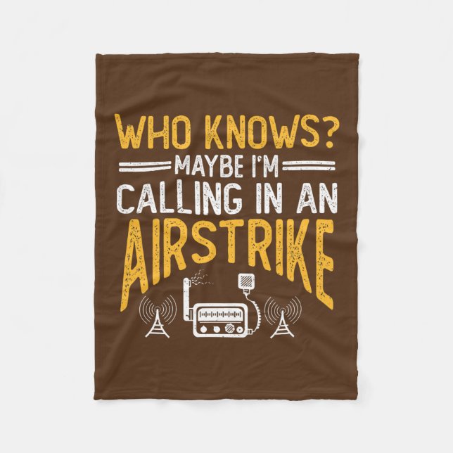 Ham Radio Gear Design Ham Operator Amateur Radio  Fleece Blanket (Front)