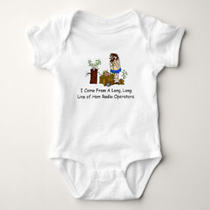 Ham Radio Geneology Baby T-Shirt Bodysuit