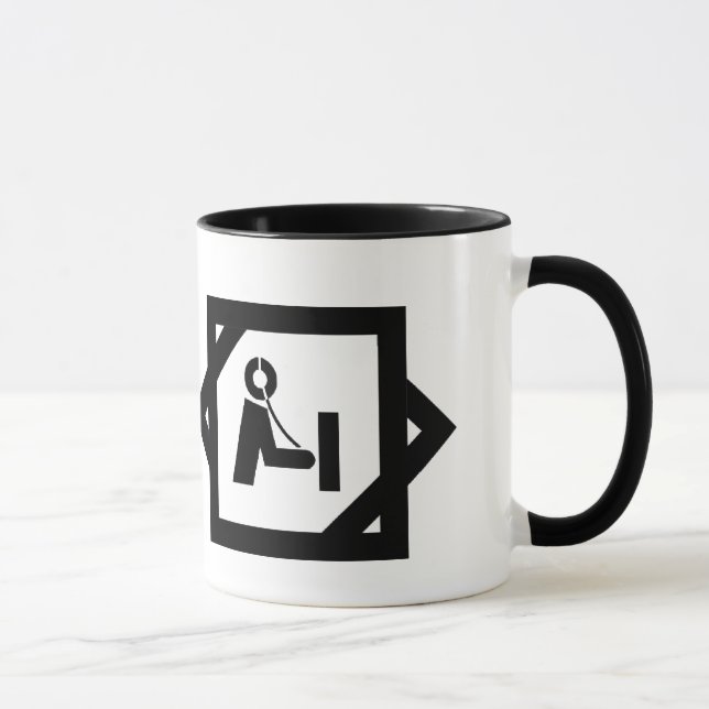 Ham Radio Icon in Shack  Mug   Customise It! (Right)