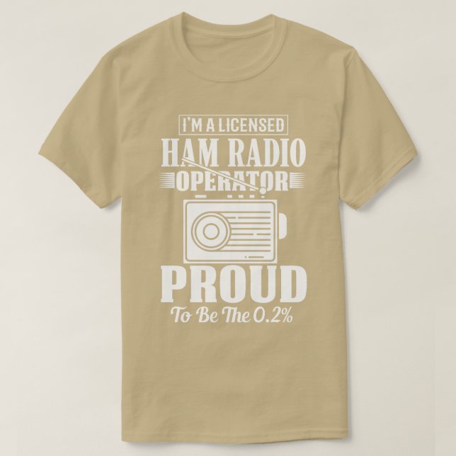 Ham Radio License Operator (1)  T-Shirt (Design Front)