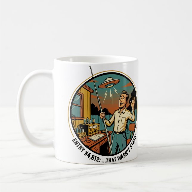 Ham Radio Logbook Entry: that wasn't static Coffee Mug (Left)