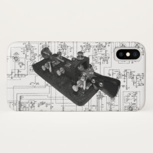 Ham Radio Morse Code Semi-Automatic Key Case-Mate iPhone Case