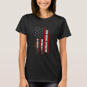Ham Radio Operator American USA Flag Amateur Radio T-Shirt