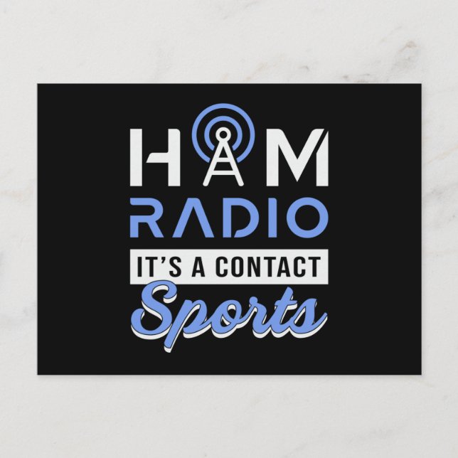 HAM Radio Operator Antenna Amateur Code Gift Idea Postcard (Front)