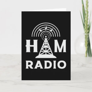 HAM Radio Operator Antenna Code Amateur Gift Idea Card