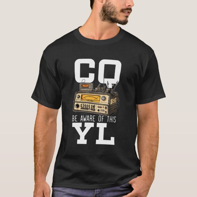 Ham Radio Operator Morse Code Antenna Radioactivit T-Shirt (Front)