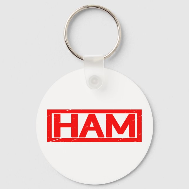 Ham Stamp Key Ring (Front)