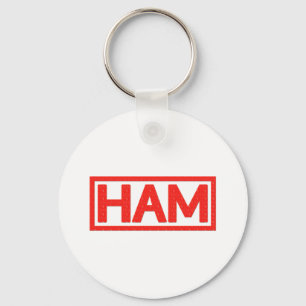 Ham Stamp Key Ring