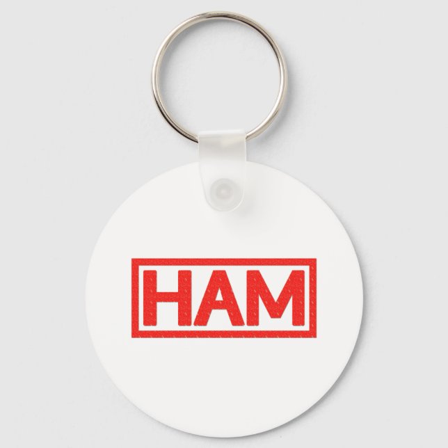Ham Stamp Key Ring (Front)