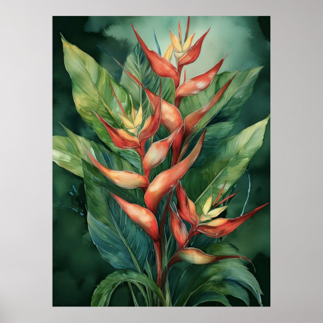 Hamakua Heliconia Poster (Front)