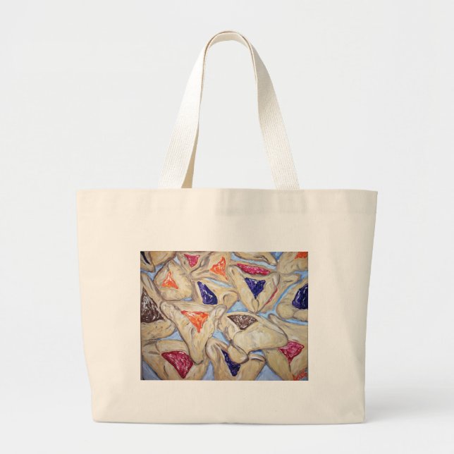 "Hamantaschen" Large Tote Bag (Front)