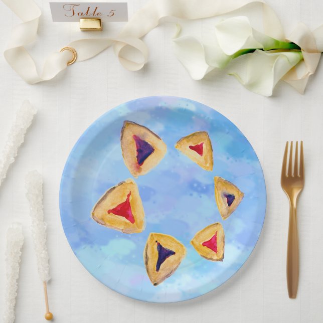 Hamantaschen Party Plates (Wedding)