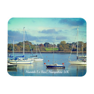 Hamble Le Rice Waters Edge Hampshire Photo Magnet