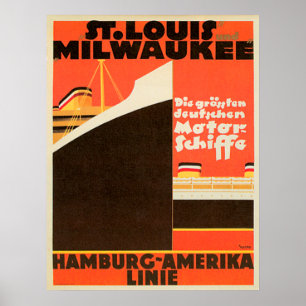 Hamburg-America Linie ~ Poster