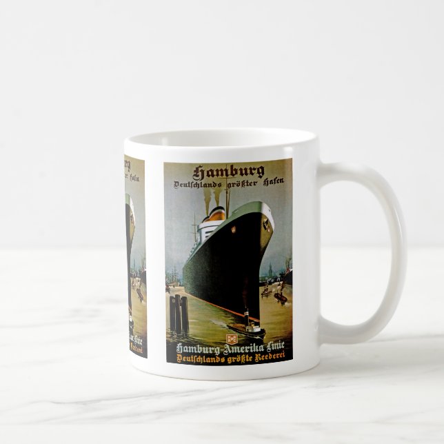 Hamburg-Amerika Line Coffee Mug (Right)