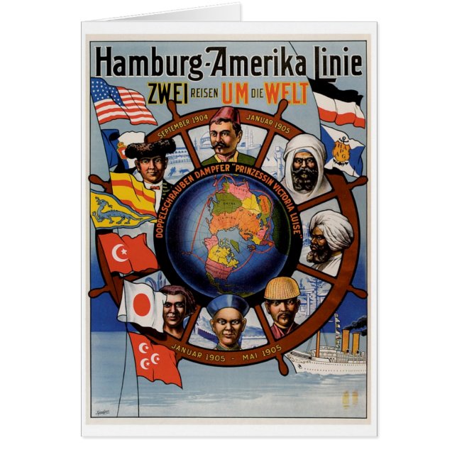 Hamburg Amerika Line Poster (Front)
