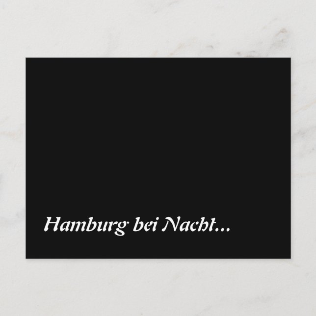 Hamburg bei Nacht Postcard (Front)