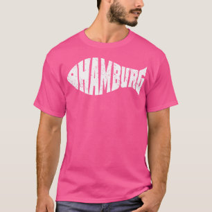 Hamburg City Germany North German Fish Fish Shape T-Shirt