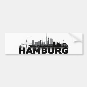Hamburg City Skyline Autosticker / Sticker