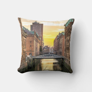 Hamburg CityScape Cushion