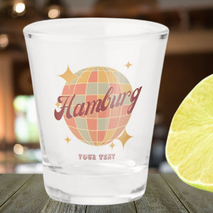 Hamburg Deutschland Retro Vintage Party Shot Glass
