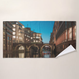 Hamburg Ellerntorsbrücke Bath Towel