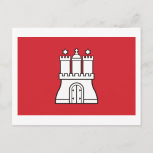 Hamburg Flag Postcard