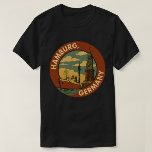 Hamburg German Port City T-Shirt