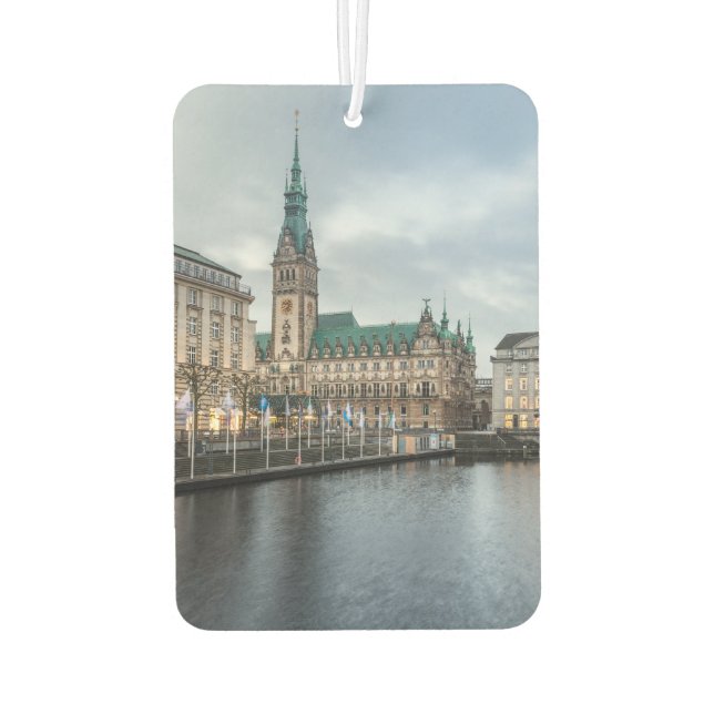 Hamburg Germany Car Air Freshener (Back)