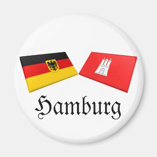 Hamburg, Germany Flag Tiles Magnet
