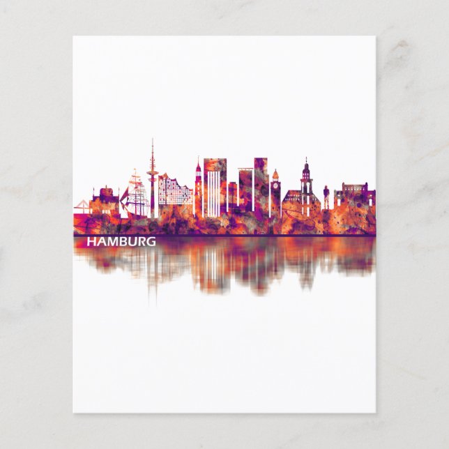 Hamburg Germany Skyline Flyer (Front)
