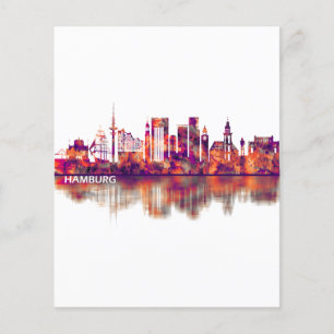 Hamburg Germany Skyline Flyer