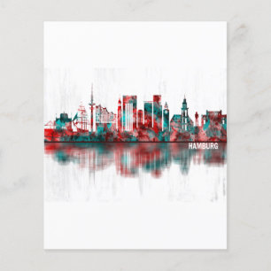Hamburg Germany Skyline Flyer