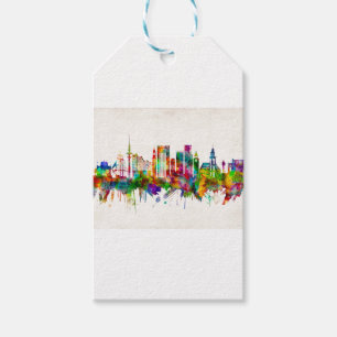 Hamburg Germany Skyline Gift Tags