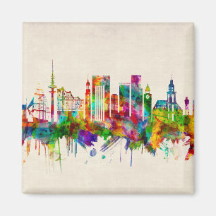 Hamburg Germany Skyline Magnet