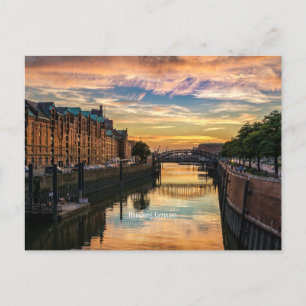 Hamburg, Germany, Speicherstadt Postcard