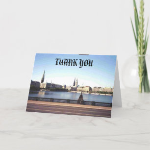 hamburg germany, THANK YOU Card