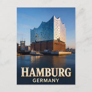 ✈️ Hamburg Germany Travel Gift ⚓ Postcard