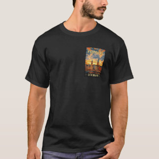Hamburg Germany Travel Poster T-Shirt