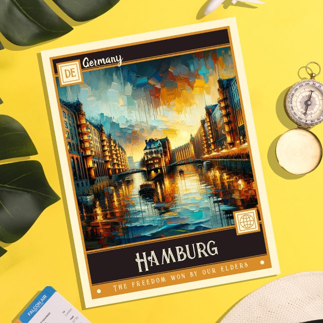 Hamburg, Germany | Vintage Painting Postcard (Creator Uploaded)