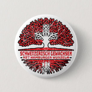 Hamburg Hamburger Schweizer Schweiz Baum Wurzel 6 Cm Round Badge
