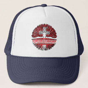Hamburg Hamburger Schweizer Schweiz Baum Wurzel Trucker Hat
