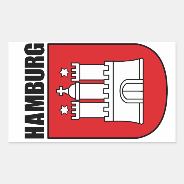 Hamburg (Hansestadt) Rectangular Sticker (Front)