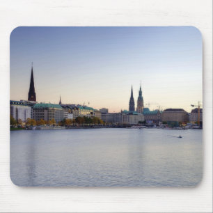 Hamburg Harbour Hafen Hamburger Deutschland Mouse Pad