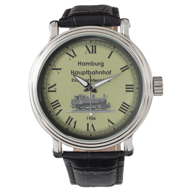Hamburg Hbf Station ~ Germany ~ 1906 ~  Watch (Front)
