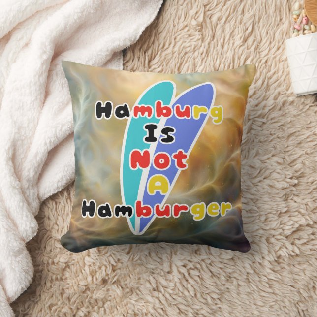 Hamburg Is Not A Hamburger Cushion (Blanket)
