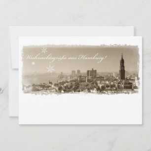 Hamburg Michel, Christmas greetings from Hamburg, Holiday Card